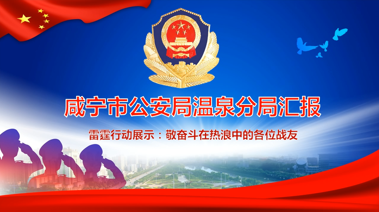 PPT|咸寧市公安局溫泉分局匯報